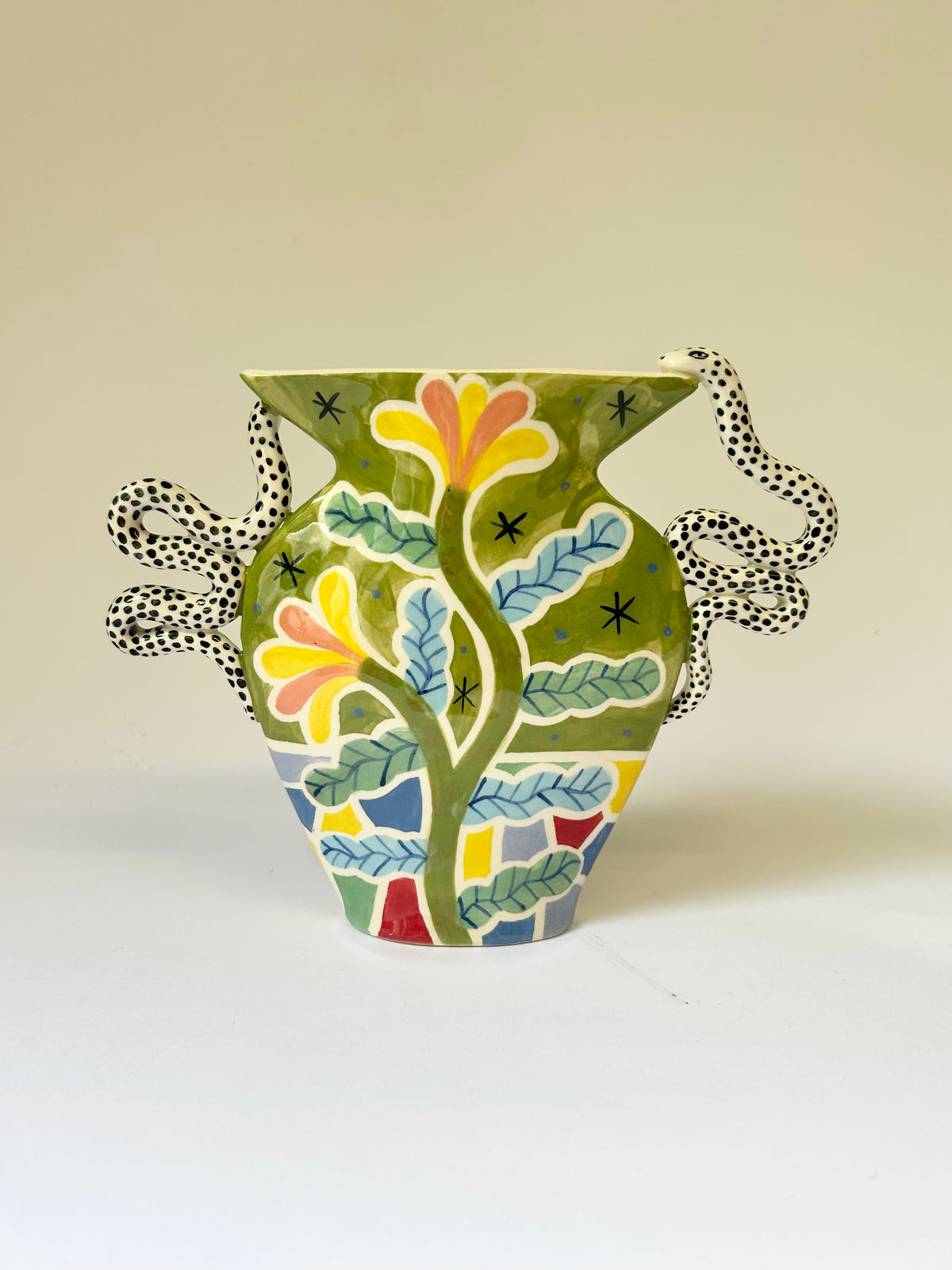 Moon & Snake Vase