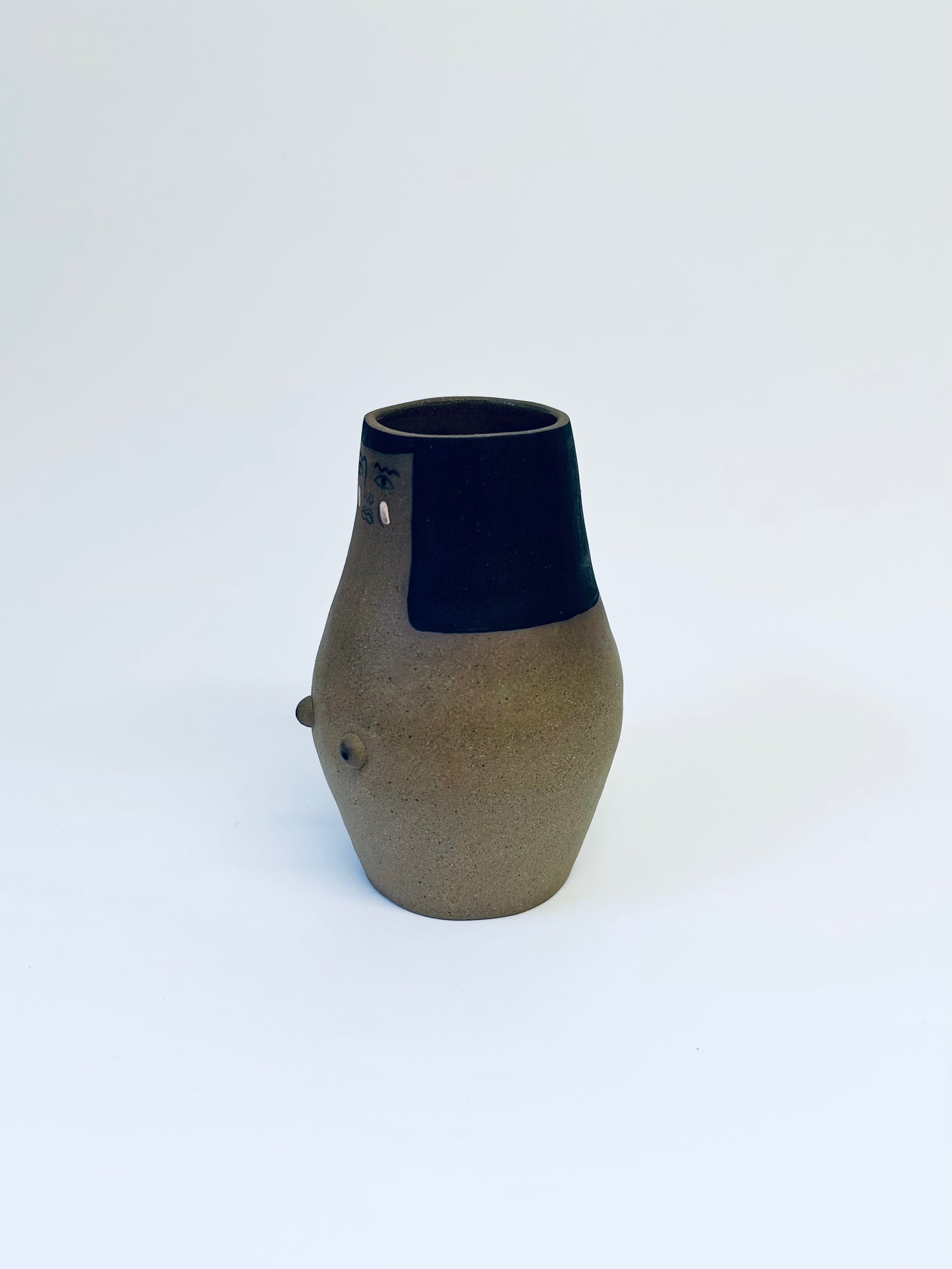 Small Lady Vase Brown