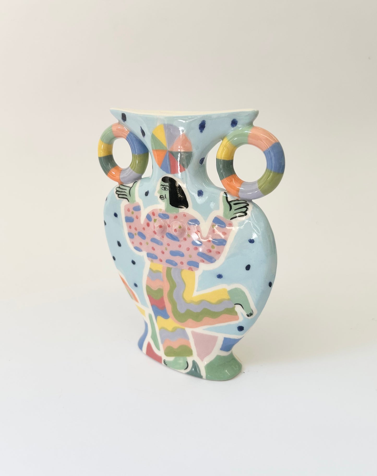 Circus Juggling Act Vase