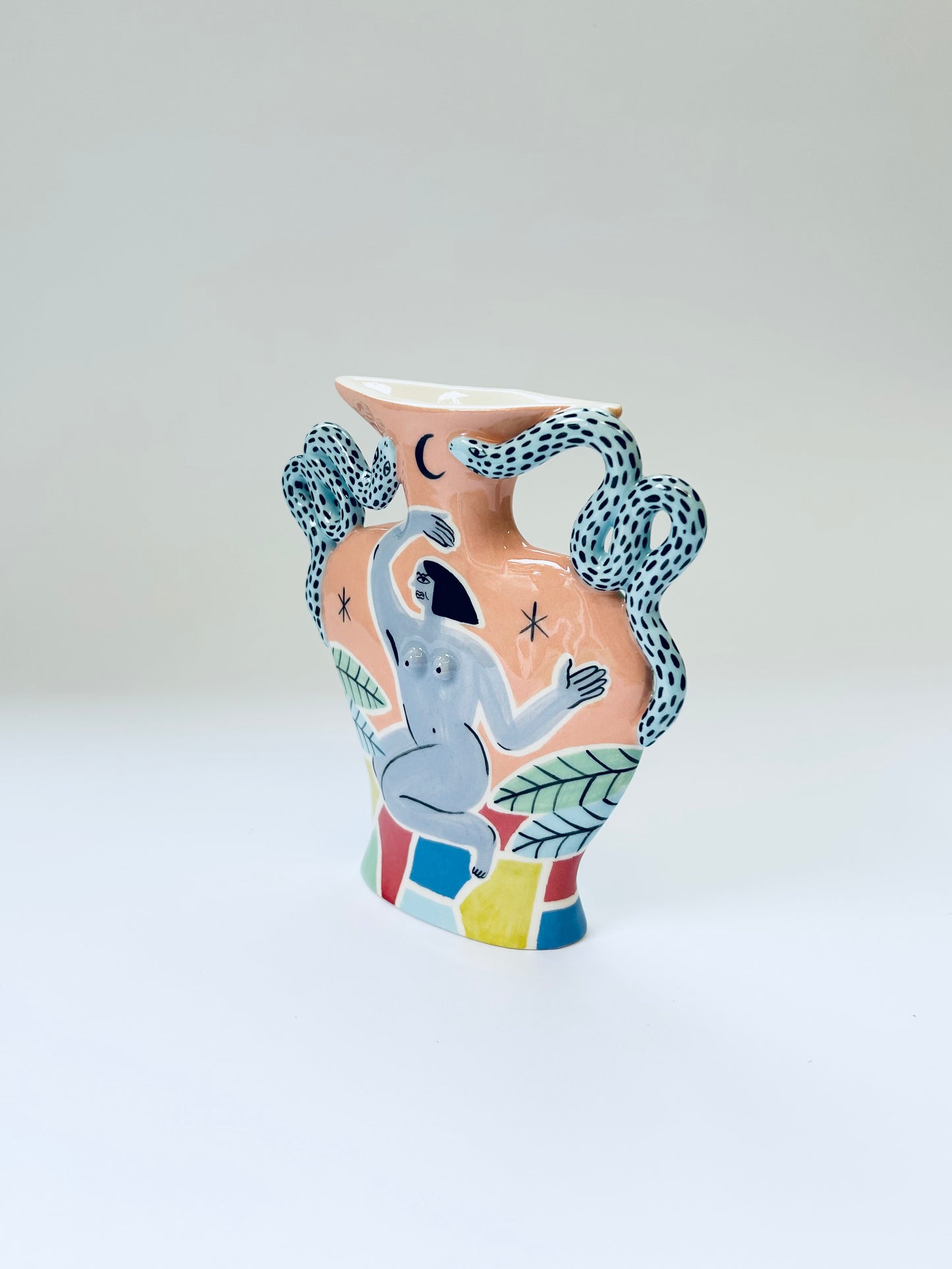 Kneeling Goddess Vase