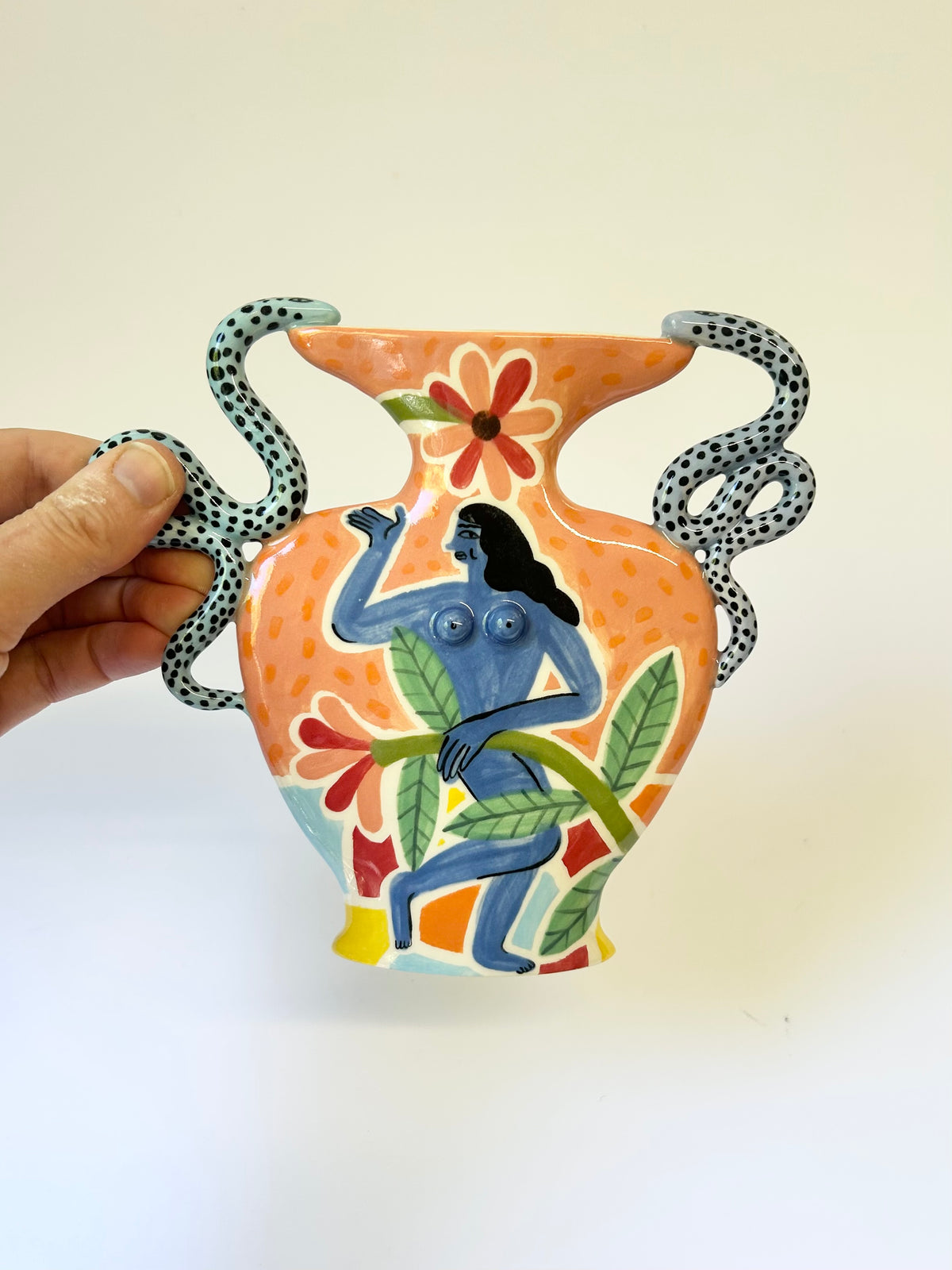 Dancing Blue Vase