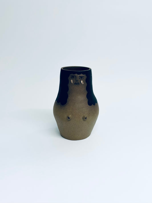 Small Lady Vase Brown