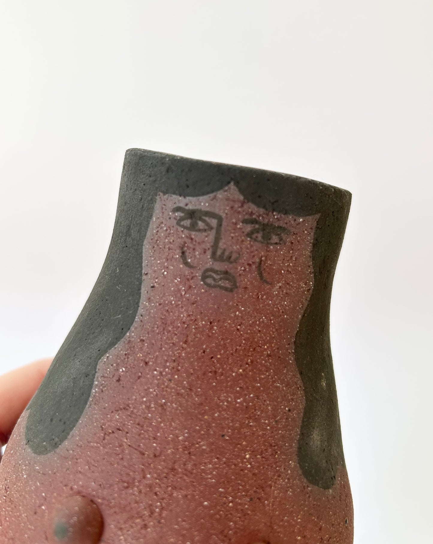 Stoneware Lady Vase