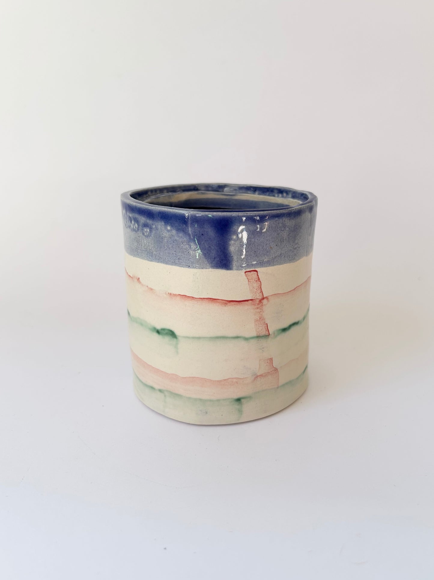 Stripy pot
