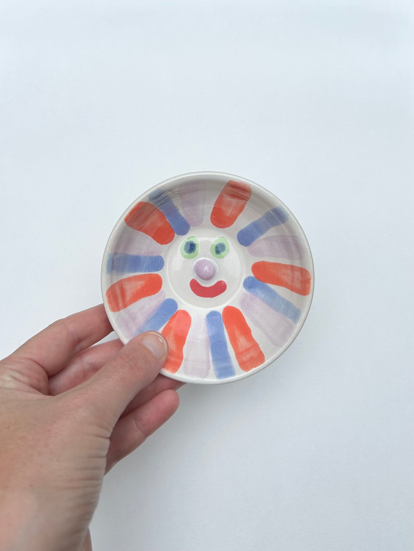 Colourful face dish small