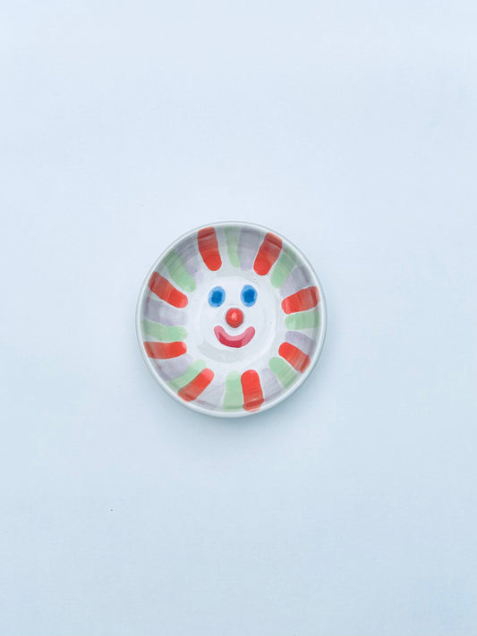 Colourful face dish small