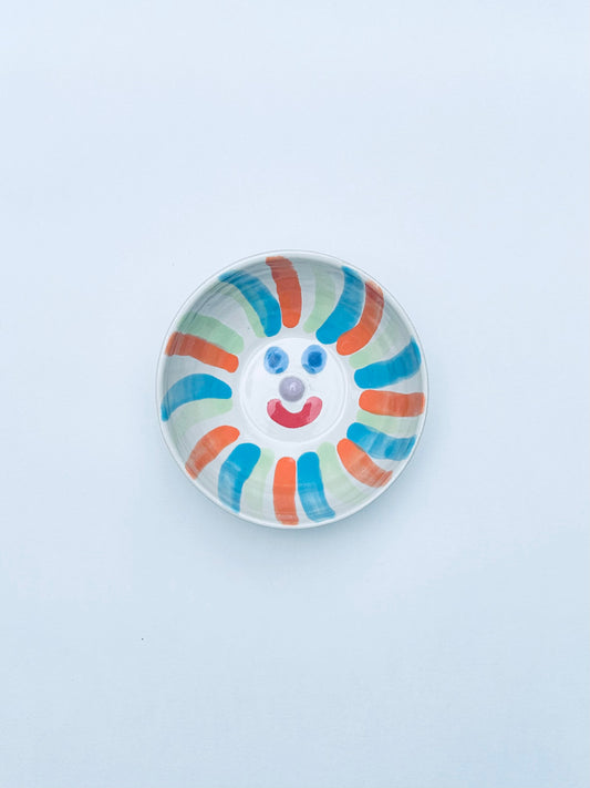 Colourful face dish small